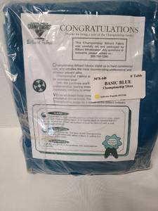 lot 3131 image: Championship billiard fabric, basic blue