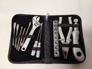 lot 3133 image: Compact Tool Kit Set in Zippered Case