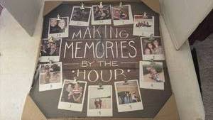 lot 7012 image: Making Memories By The Hour Photo Clock Wall Display