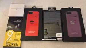 lot 7067 image: iPhone & Apple Watch Accessory Bundle - Battery Cases, Screen Protector & Watch Case