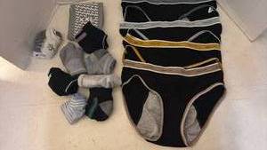 lot 7075 image: Vigorou Girl Womens Underwear L  and Mixed Socks