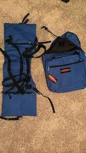 lot 7084 image: Versa Packs VP-100BL Blue Picnic Saddle Bag Set