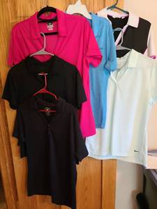 lot 7103 image: Ladies casual short sleeve tops, L, XL