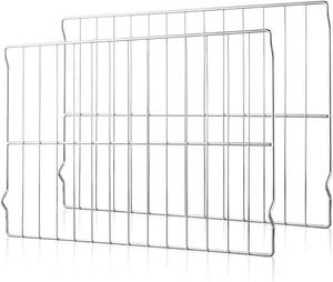 lot 131364 image: Upgraded 2Pcs Range Oven Racks W10256908 for WhirlpoolKitchenAidRoperMaytagKenmore Range, Replaces W10138079, 3195710, W10179196, 24 x 15.75 Size, Not Universal