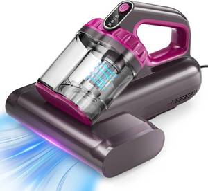 lot 131385 image: BYHUME Mattress Vacuum Cleaner, 17Kpa 650W Bed Vacuum Cleaner, 273nm UV-C Light & Ultrasonic 145 F Heating, 80000 RPMMin Brushroll Rotation, Wide Suction Port for Pillows Cribs Sofa, Black Corded