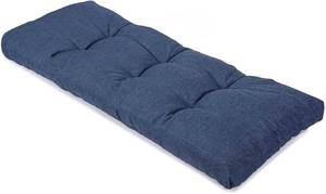 lot 231528 image: Non-Slip Tufted Bench Cushion - Thick & Durable Foam Seat Pad for Indoor Outdoor Furniture, Piano Bench, Porch Swing, Chair Cushion (Navy, 36x14 Inch (Pack of 1))