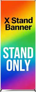 lot 231532 image: 4U Media&Displays NEW Premium X Banner Stand 24x72 1 UNIT with Carrying Bag (STAND ONLY)---PORTABLE AND VERSATILITY AND STURDY AND LIGHTWEIGHT AND ADJUSTABLE