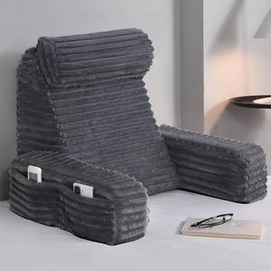 lot 331204 image: ENITYA 19 Back Pillow for Bed Sitting up, Built-in Armrests & Big Pockets, Back Support Chair Pillow for Sitting upWatching TVReadingGamingRestingPost SurgeryNursing