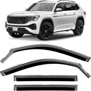 lot 431357 image: CLIM ART in-Channel Incredibly Durable Rain Guards for Volkswagen (VW) Atlas 2018-2026, Original Window Deflectors, Vent Window Visors, Vent Deflector, 4 pcs. - 618138