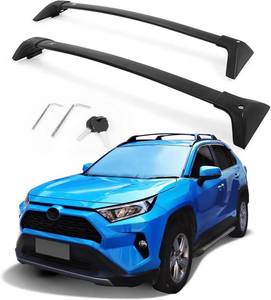 lot 431367 image: Autekcomma Roof Rack Cross Bars for Toyota RAV4 2019-2025 (Not Fit 2024 LEAdventureTRD Off-RoadHybrid Woodland Edition). Anti-Theft Lock Mechanism Black Matte Aluminum Anti-Corrosion Crossbars