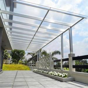 lot 431382 image: Clear Polycarbonate Roofing Sheet, Acrylic Plastic Sheet Pergola Roofing Canopy Cover Outdoor Awning Shelter for Greenhouse Shed Carport (3.3x9.8ft(1x3m))