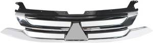 lot 142182 image: Suitable for 2016-2018 Mitsubishi Outlander ChromeBlack Front Upper Grille - Direct Replacement for 7450A967, MI1200264, Easy Installation Factory Style Grill