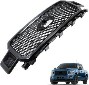 lot 142188 image: Retails for $177 munirater Front Bumper Radiator Grille Assembly Matt Black without Base Rail Replacement for 2018-2020 F150 Pickup 4-Door JL3Z8200SF