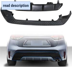 lot 442071 image: Retails for $130 GXARTS Rear Black Bumper Valance Cover 52169-02071 Compatible with Toyota Corolla SE XSE 2020-2022