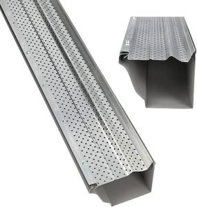 lot 152111 image: A-M Gutter Guard   (5 Inch - 31 Feet, Mill Finish) Premium Heavy-Duty Lifetime Quality Aluminum - Leaf & Debris Protection - DIY Easy - Made in the USA