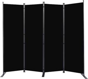lot 152118 image: Room Divider 6FT Portable Room Dividers and Folding Privacy Screens, 88 W Fabric Divider for Room Separation, 4 Panel Partition Room Dividers Screen