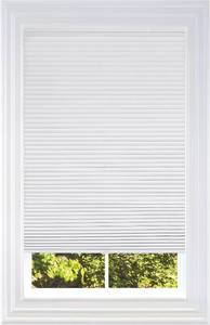 lot 152132 image: BlindsAvenue Cellular Honeycomb Cordless Shade, 916 Single Cell, Blackout, Cotton White, Size 30 W x 48 H