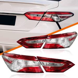 lot 351787 image: Retails for $154 4pcs-kit Tail Lights Assembly Set for 2018 2019 2020 Toyota Camry LE L SE Rear Outer Turn Signal Running Reverse brake lamps and Inner trunk lid lights Left Driver and Right Passenger side(LH&RH)