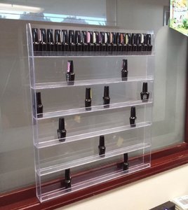 lot 452124 image: Professional Nail Polish Wall Rack Display (Holds 96 Bottles)