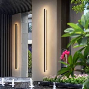 lot 161494 image: Retails for $200 2 Pack 56.3inch Black Long Outdoor LED Wall Lights 45W Black 3000K Warm White Porch Lights Acrylic Waterproof IP65 Exterior Wall Light Fixtures for House Patio Porch Courtyard