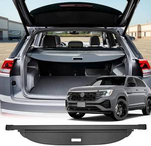 lot 161495 image: Cargo Cover Compatible with VW Volkswagen Atlas Cross Sport 2026 Accessories 2025 2024-2020,Carbon Fiber Texture Retractable Trunk Cover Organizer Security Shade Tonneau Cover(Not for Atlas)