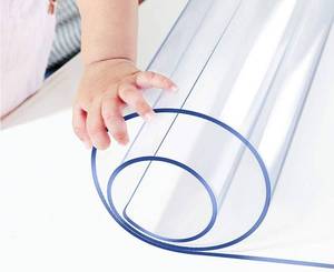 lot 161497 image: Square 39.4x39.4 Inches Transparent Tabletop Protector Cover Mat Office Exam Desktop Cabinet Screen Protection Non-Slip Easy Clean Waterproof Plastic Tablecloths vinal Decorative Table Cloths Crystal