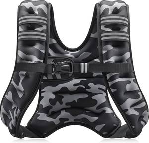 lot 161520 image: ZELUS Weighted Vest, 6lb8lb12lb16lb20lb25lb30lb Weight Vest with Reflective Stripe for Workout, Strength Training, Running, Fitness, Muscle Building, Weight Loss, Weightlifting