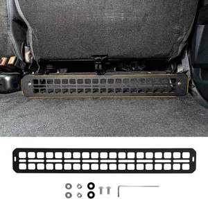 lot 261549 image: Seat Bottom Divider Panel Compatible with Ford F150 2015 Raptor 2015 Super Duty 2017 Under Seat Molle Panel Second Row Storage Panel 2nd Row Under Seat Organizer Accessories