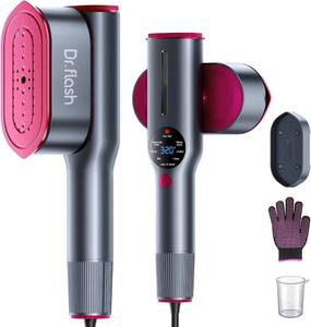 lot 461396 image: DRFLASH 2-in-1 Steamer & Iron for Clothes,15s Fast Heat-up 1200W Portable Handheld Garment Steamer,Travel Size with Large Ceramic Heat Panel,Quick Wrinkle Removal,110V-120V