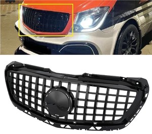 lot 271410 image: Fi For 2014-2017 W906 Sprinter 2500 GT Front Grille Grill Glossy Black