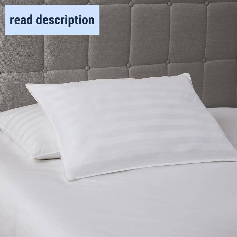 lot 151920 image: DOWNLITE Extra Soft Hypoallergenic Down Alternative Bed Pillow - Stomach Sleeper Pillow (King)