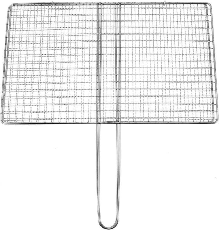 lot 301480 image: BESPORTBLE Fish Grill Basket, Fish Grilling Basket for Outdoor Stainless Steel Folding Grill Accessories Grill Basket for Bar Camping Picnics Parties