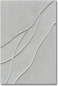 lot 121466 image: Retails for $136 NANKAI Art Hand-Painted Thick Texture White Minimalist Oil Painting 45x30 inch Large Home Wall Decorative Art Oil Painting