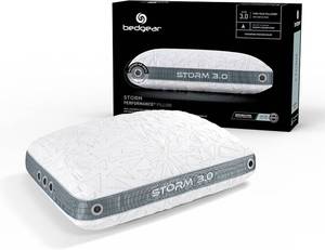 lot 131401 image: Retails for $200 Bedgear Storm Performance Pillow, 3.0 Cooling Pillow for Side Sleepers, Medium Firm Support, Ver-Tex Cooling Cover, Air-X Mesh, Washable
