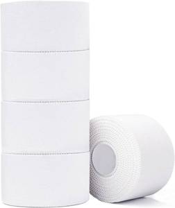 lot 19650 image: ADMITRY Athletic Tape,5 Pack White Sports Tape,Very Strong No Sticky Residue Wrist Ankle Tape for Gymnastics Boxing Lacrosse Climbing Hockey Bat