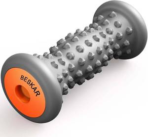 lot 19656 image: BESKAR Foot Massager Roller for Plantar Fasciitis Relief, Portable Feet Roller to Deep Tissue Muscle Massage, Foot Arch and Heel Pain, Reflexology Tool