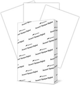 lot 19665 image: Accent Opaque 17 x 11 White Cardstock Paper, 100lb, 271gsm   200 Sheets (1 Ream)   Premium Smooth Heavy Cardstock, Printer Paper for Invitations, Cards, Menus, Business Cards   188093R