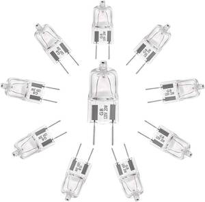 lot 19669 image: YBEK G8 Halogen Light Bulbs 20W 120V Under Cabinet Lighting Replacements 2Pin 2700K Warm White (Pack of 10)