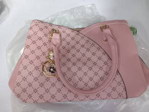 lot 19689 image: KKXIU Triple Compartments Purses and Handbags for Women Fashion Ladies Satchel Shoulder Top Handle Bag Pink