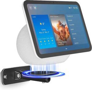 lot 19692 image: Wall Mount for Echo Show 11 and Echo Show 8 4th Generation, Swivel and Tilt Wall Bracket, Aluminum Adjustable Mount with Cable Management,Saving Space,Easy Installation (Black)