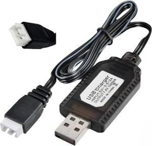lot 19705 image: 7.4V USB Charger Cable with XH-3Pin Plug Universal Compatible RC Car RC Plane RC Tank RC Boat and Other Remote Control Toys for Universal 7.4V Battery USB Charger with Battery Protection
