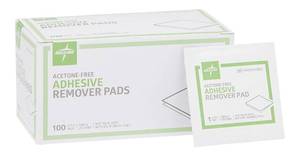 lot 19709 image: Medline Adhesive Remover Pads, Acetone-Free, 2-Ply, Box of 100