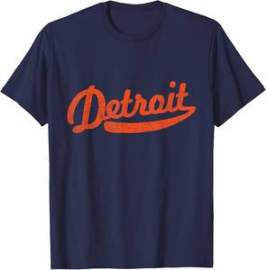 lot 19710 image: Distressed Detroit Baseball Stuff Vintage Detroit T-Shirt Size Medium