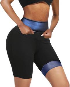 lot 19711 image: huiming Sauna Sweat Shorts for Women Slimming Compression Workout Thermo Waist Trainer Slimming Leggings Pants Body Shaper Size SM