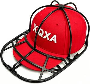 lot 19726 image: XQXA Hat Washer Cage for Baseball Caps - Hat Cleaner for Washing Machine & Dishwasher, Fits Adult & Kids Caps - Baseball Cap Washing Cage-Black