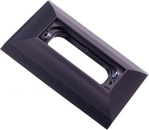 lot 19761 image: Doorbell Mounting Bracket Adapter Plate Compatible with Nutone M&S Intercom Ring and Similar Ring Doorbell Accessories Contains Hidden Screws Mount Video Door Bell Kits Black