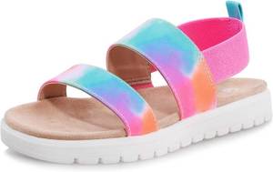 lot 19768 image: shoeslocker Girls Sandals Summer Shoes Open Toe Elastic Back Strap Sandals Flat for Little Kids Big Kids SIze Womens 4