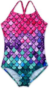 lot 19786 image: Girls One Pieces Swimsuit Cute Swimwear Bathing Suits 2-12 Years Size XL (120-130cm)