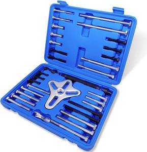 lot 19853 image: Thorstone 46pcs Harmonic Balancer Puller Set, Steering Wheel Flywheel Crankshaft Pulley Puller,Blue
