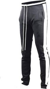 lot 19860 image: SCREENSHOT-Track Pants S41700 Mens Premium Slim Athletic Fitness Lifestyle Workout Bottoms - Classic Fit Size Small